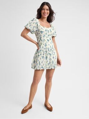 Textured Mini Bubble Dress